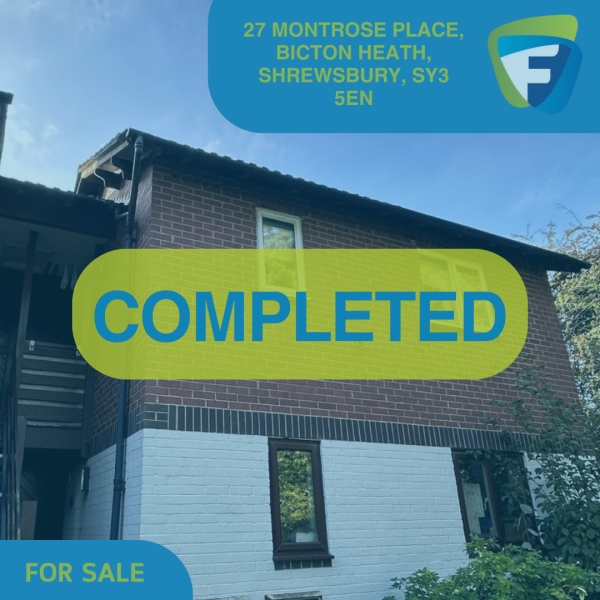 COMPLETED: 27 MONTROSE PLACE, BICTON HEATH, SHREWSBURY, SY3 5EN